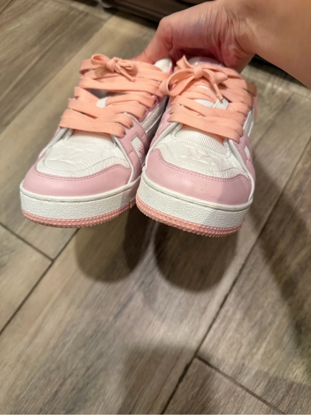 Louis Vuitton Pink Trainer Sneakers